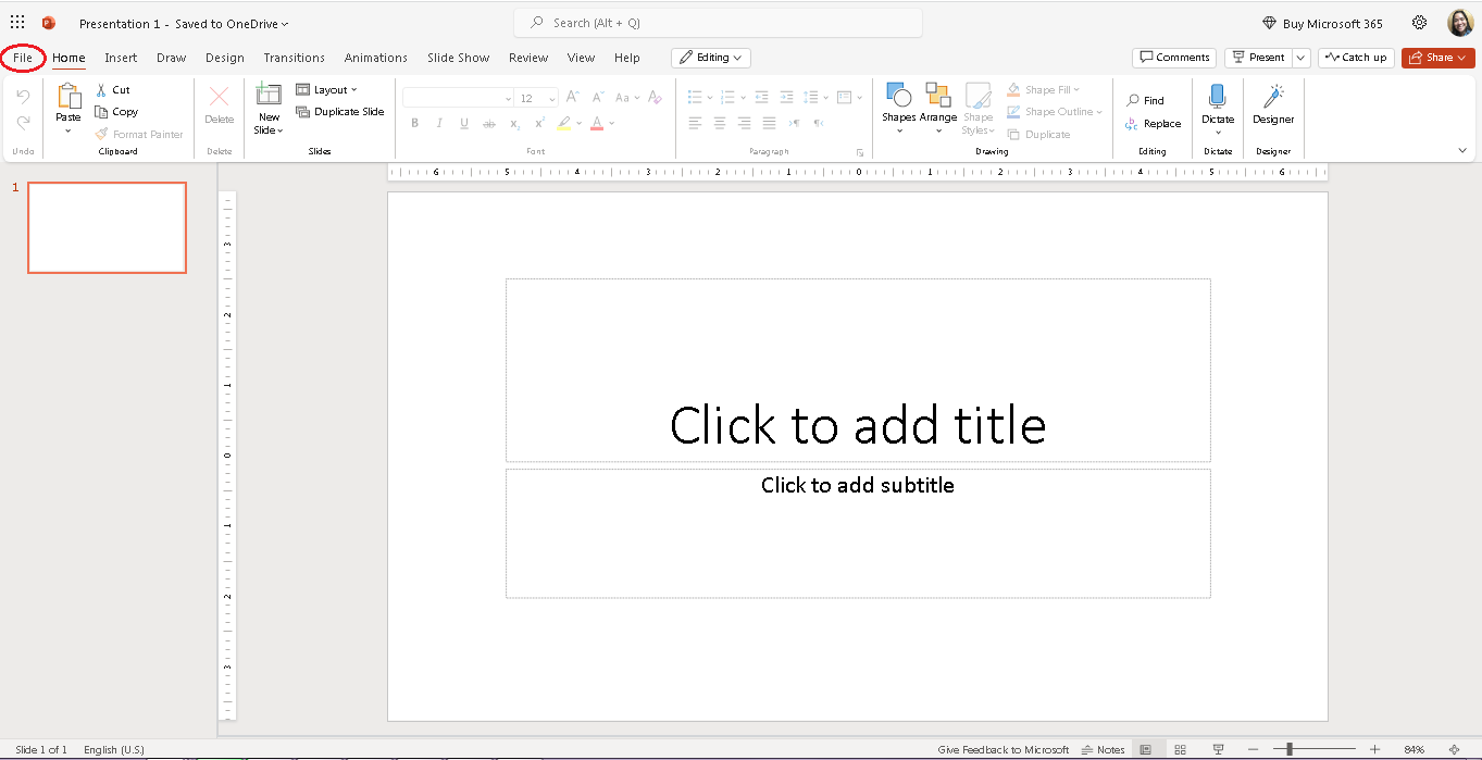 powerpoint change template of existing presentation