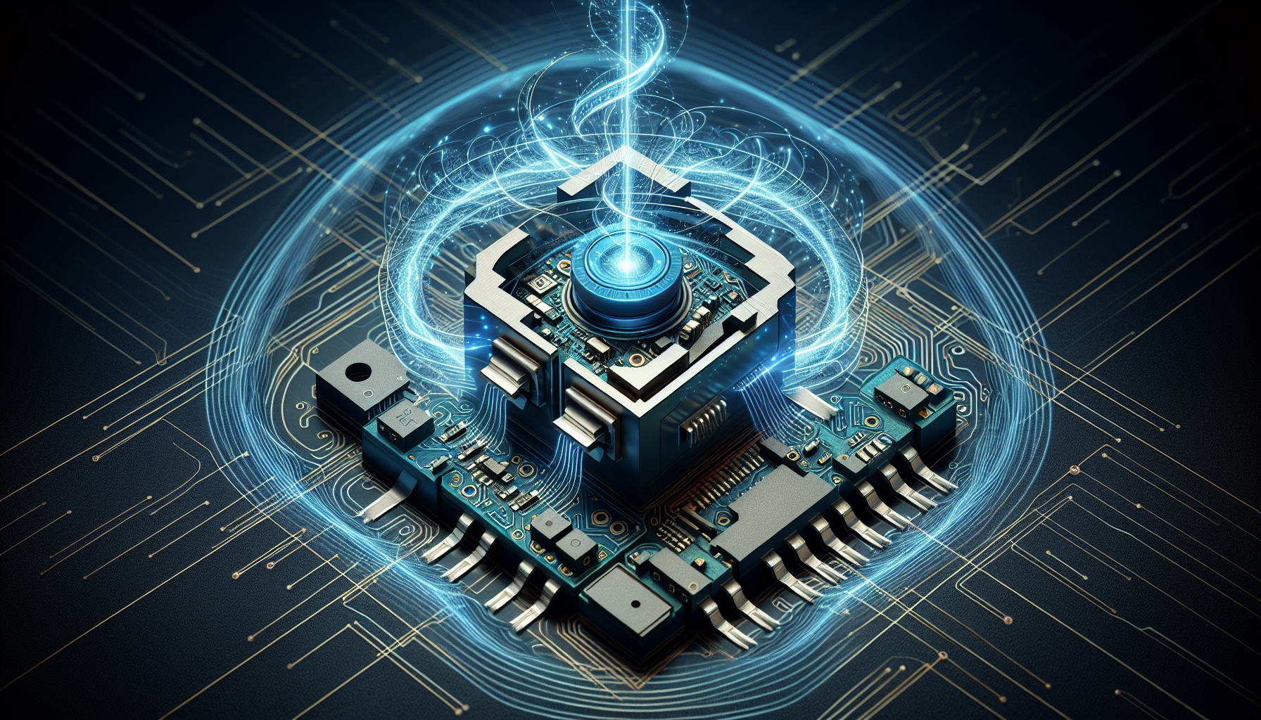 Illustration of SiC MOSFET gate driver and circuit integration