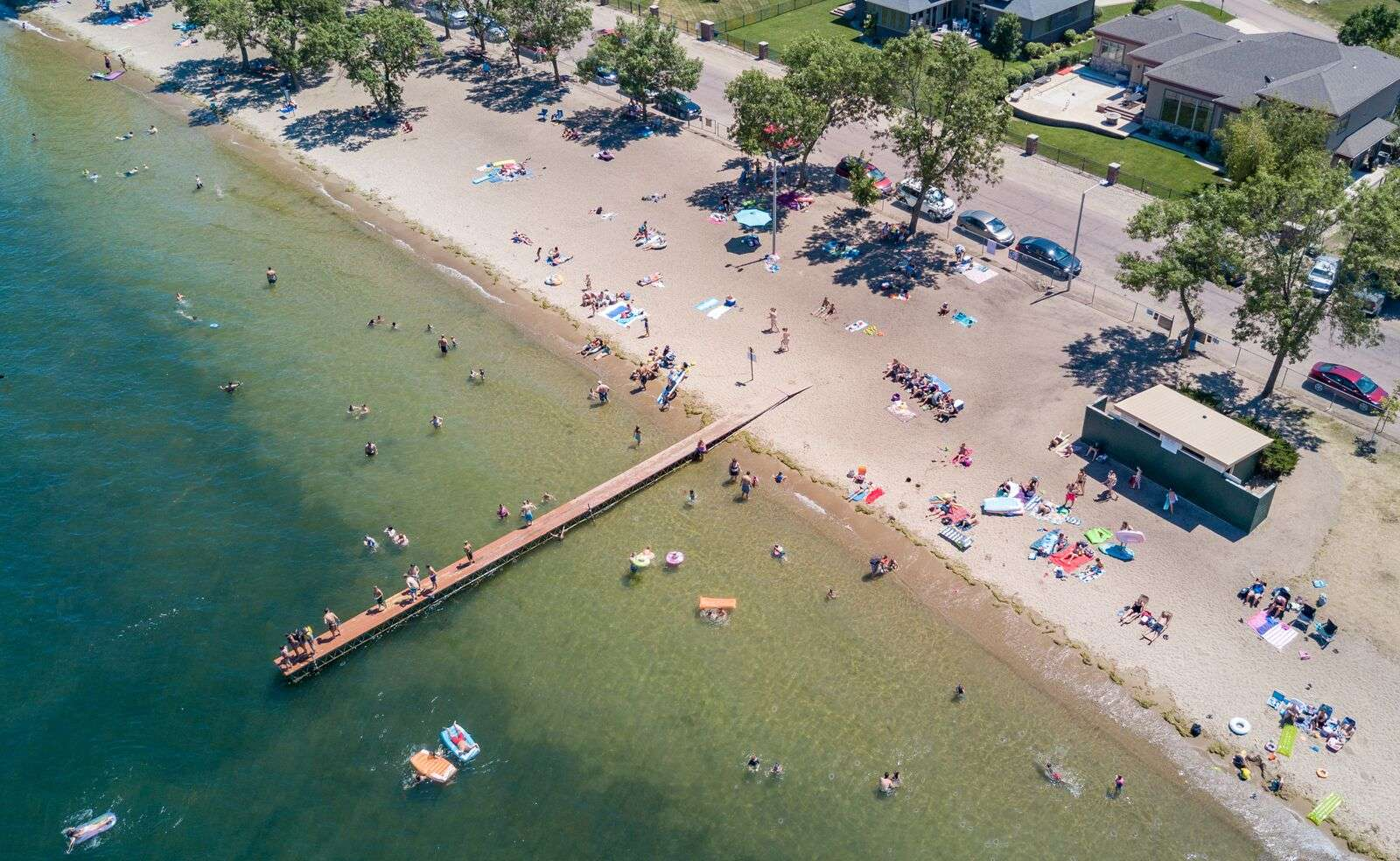 Boat ramp,sandy beach,paddleboard rentals makes for fun exploring Okoboji on a sup board, paddle boards are the perfect way to enjoy this location, life jackets required.