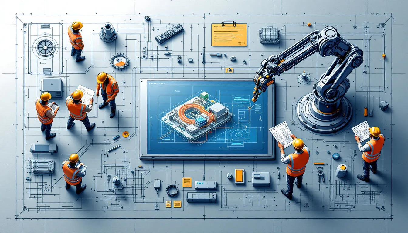 An overview of the inspection process in industry showcasing various stages.