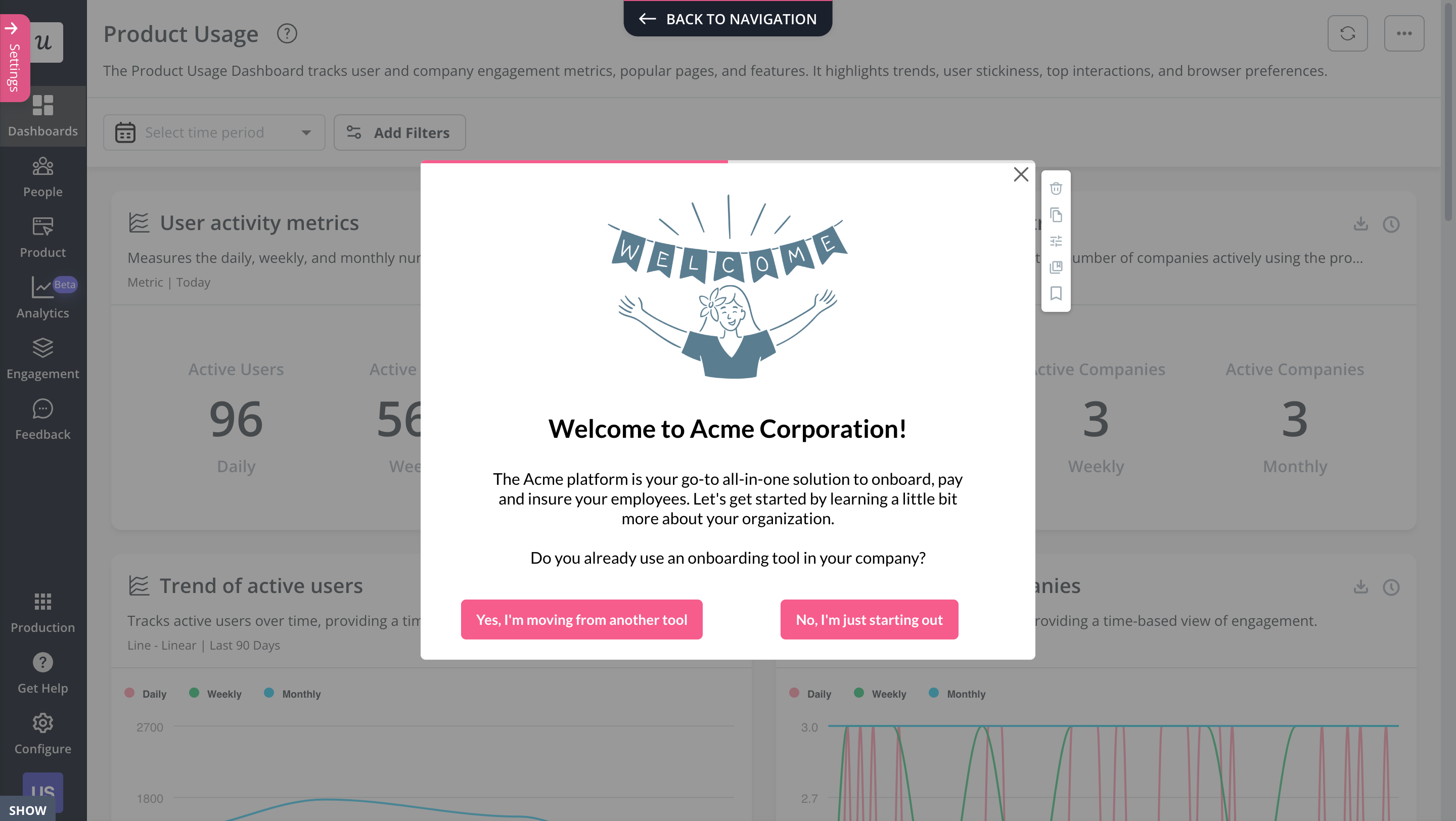 Let your users decide how to navigate through onboarding.