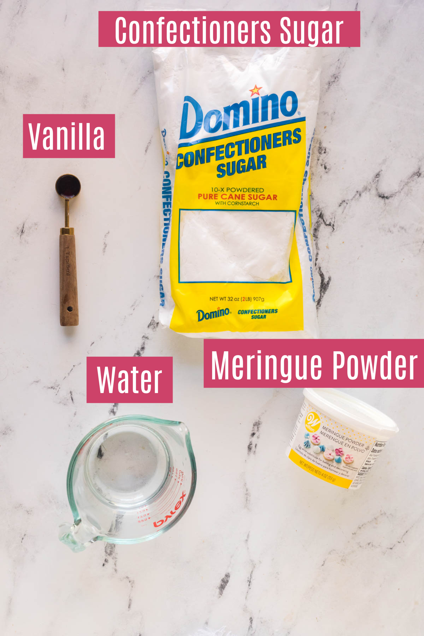 ingredients for royal icing