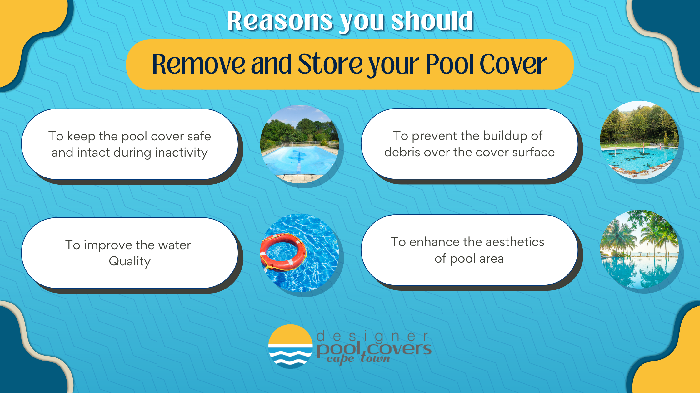 Benefits of removing and storing the pool covers 