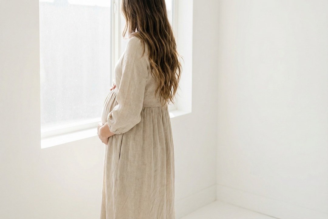 plastic free maternity dress