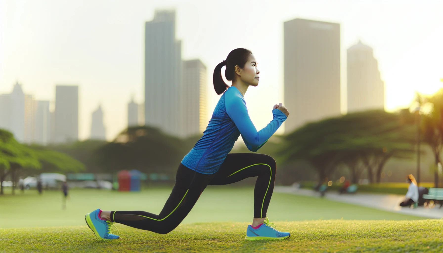 Photo of a woman exercising