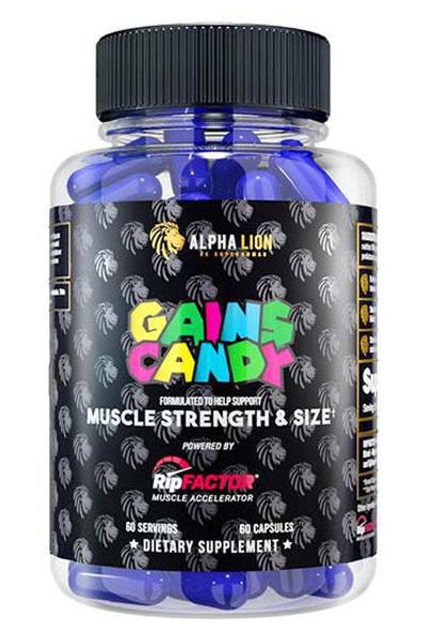 Gains Candy™ Ripfactor - Increase Muscle Strength & Size by Alpha Lion