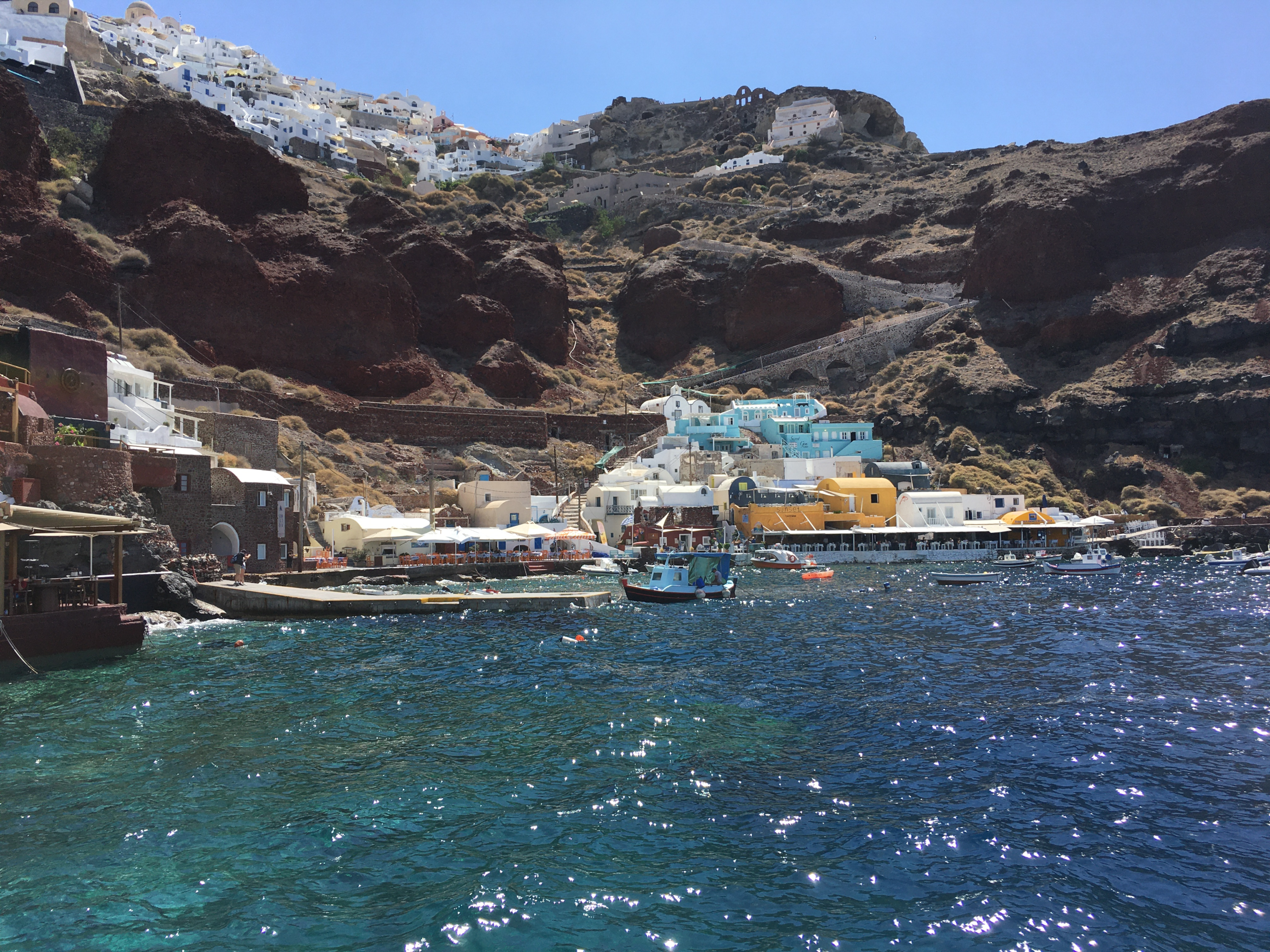 Where Can You Swim in Greece in October? 3 Low season is the best for island exploration - Ammoudi bay in Santorini