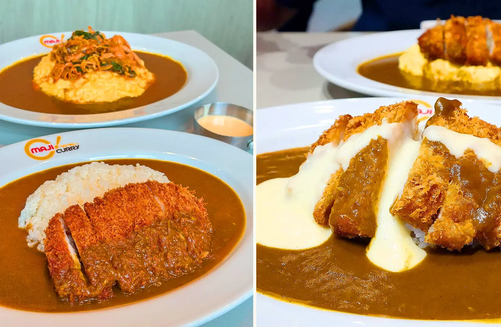 Maji Curry Singapore Japanese curry dishes with chicken katsu, curry sauce and rice
