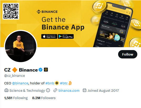 CZ – основатель крупнейшей в мире криптовалютной биржи «Binance».