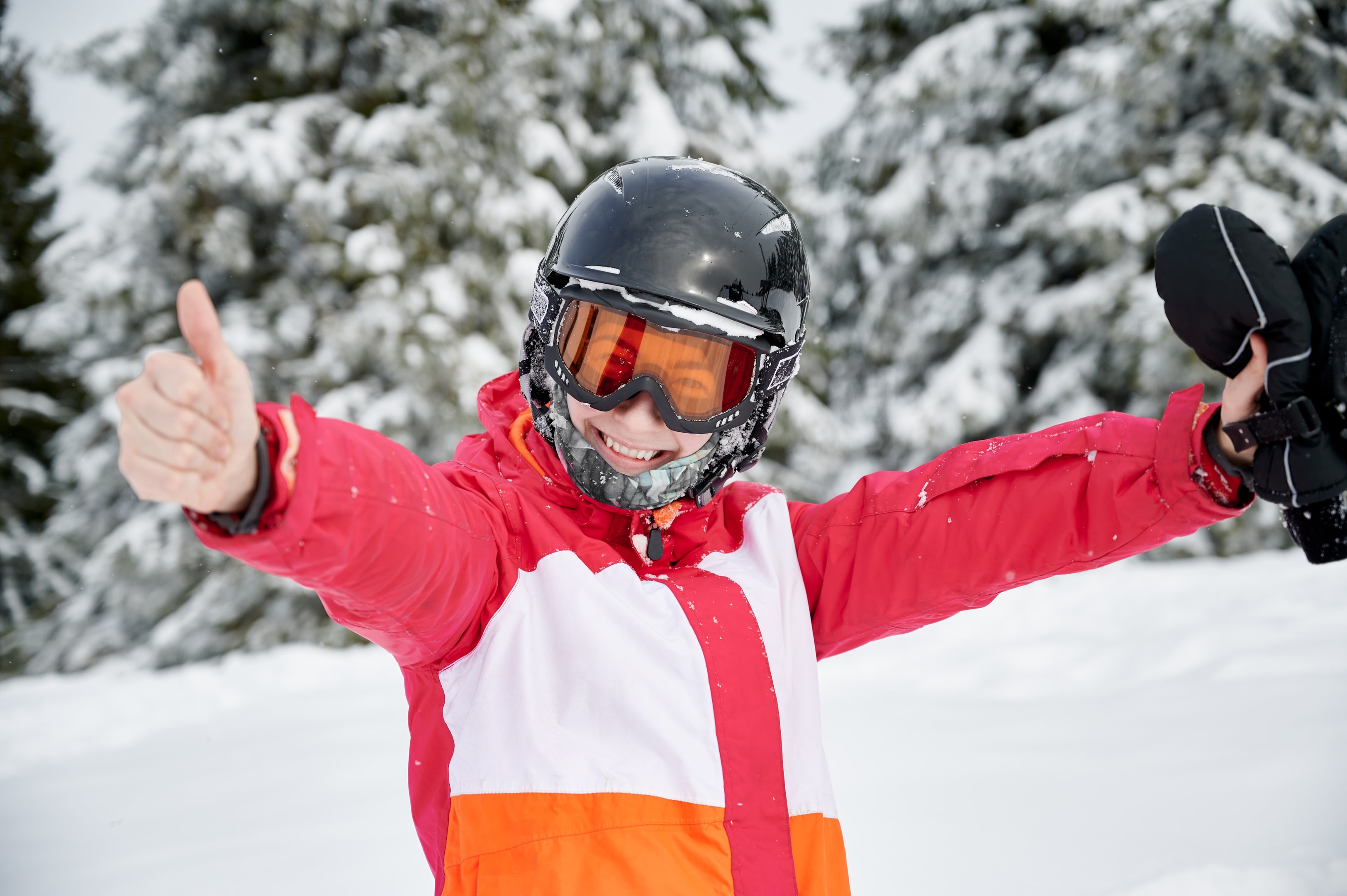 Happy skier