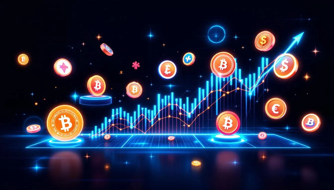 Nya och lovande altcoins på kryptovalutamarknaden.