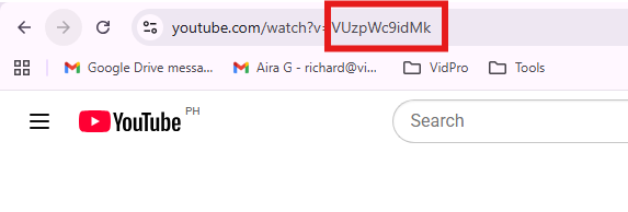 YouTube standard link.