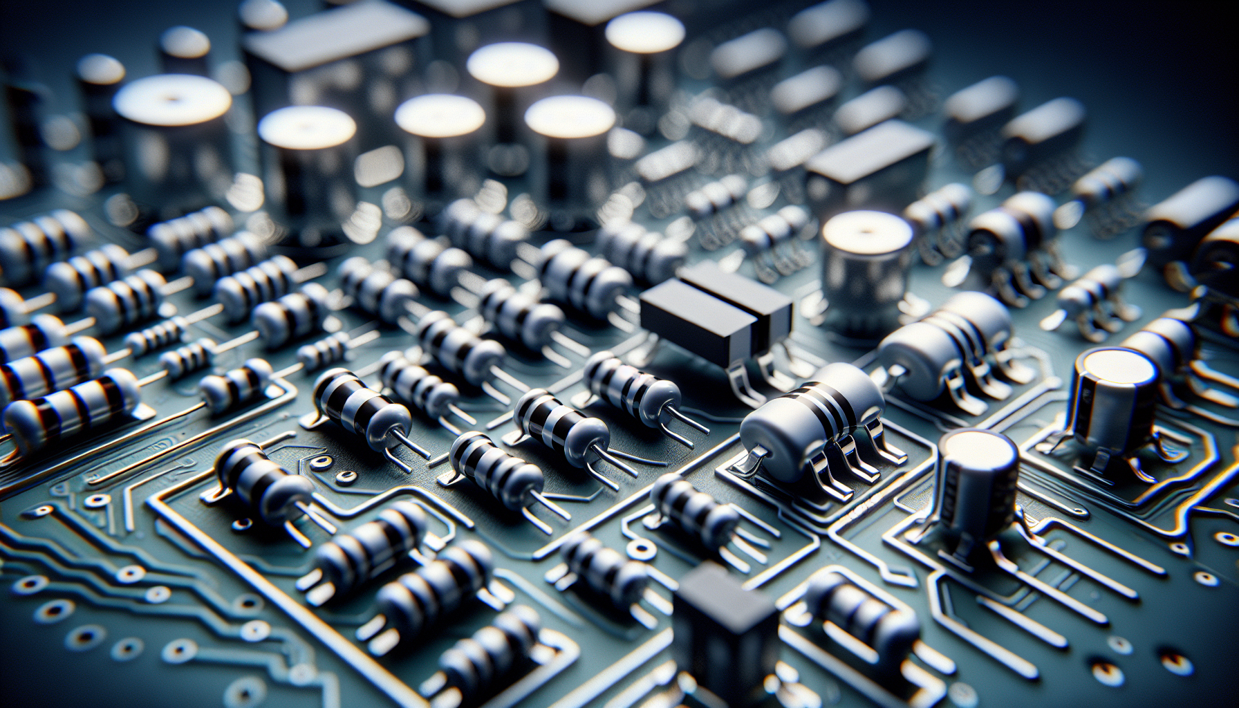 Illustration of various chip resistors