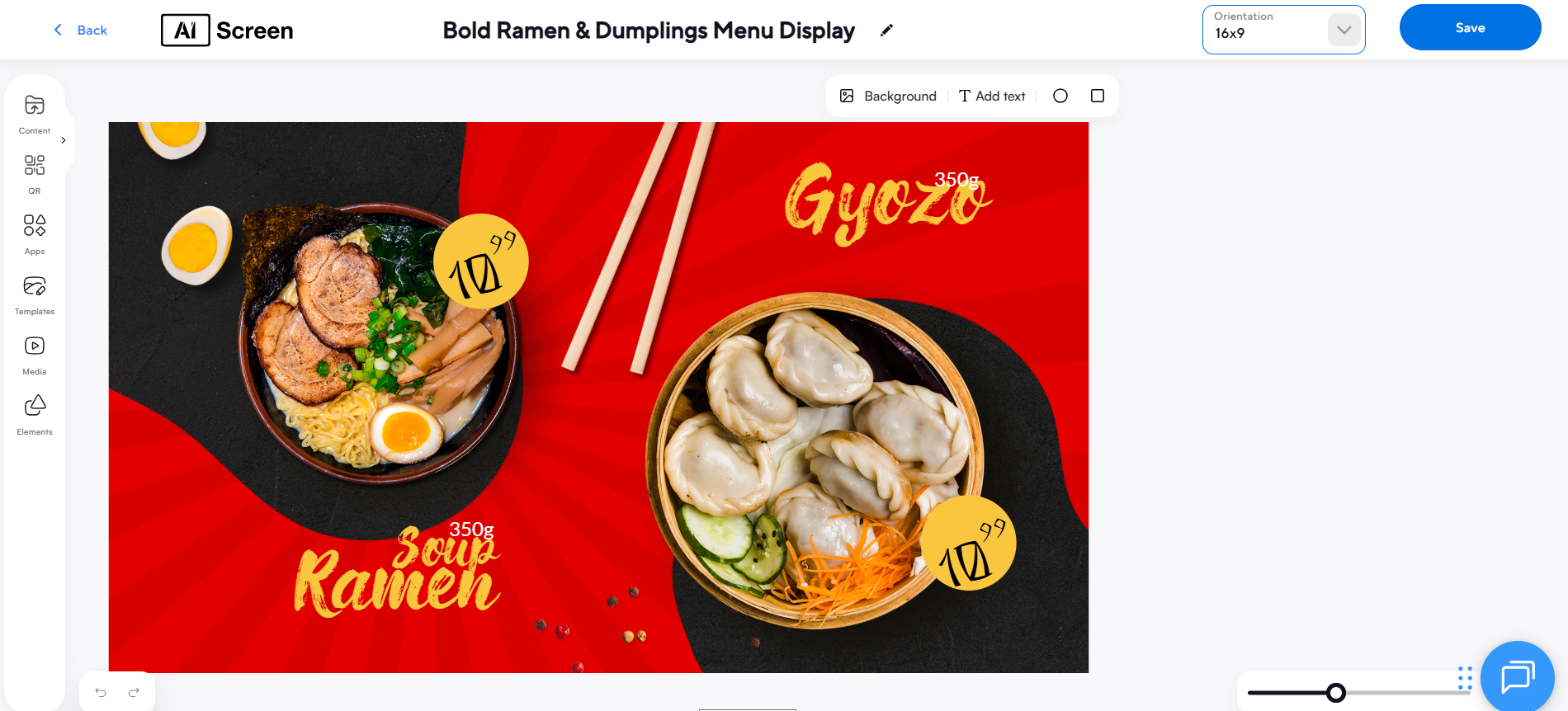 How to Use a TV as a Menu Board? 18 add high-quality food images and videos