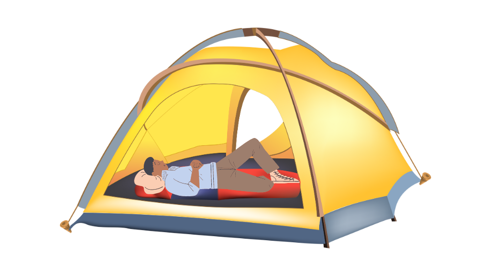 Sleeping in the Tent