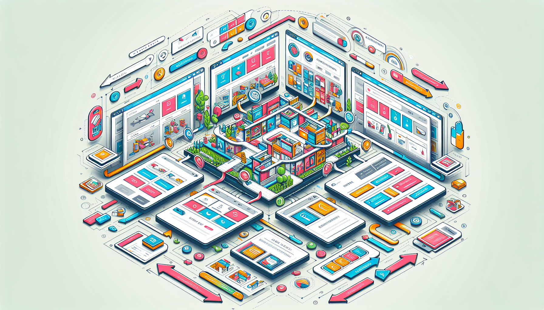 An illustration of an organized ecommerce site architecture.