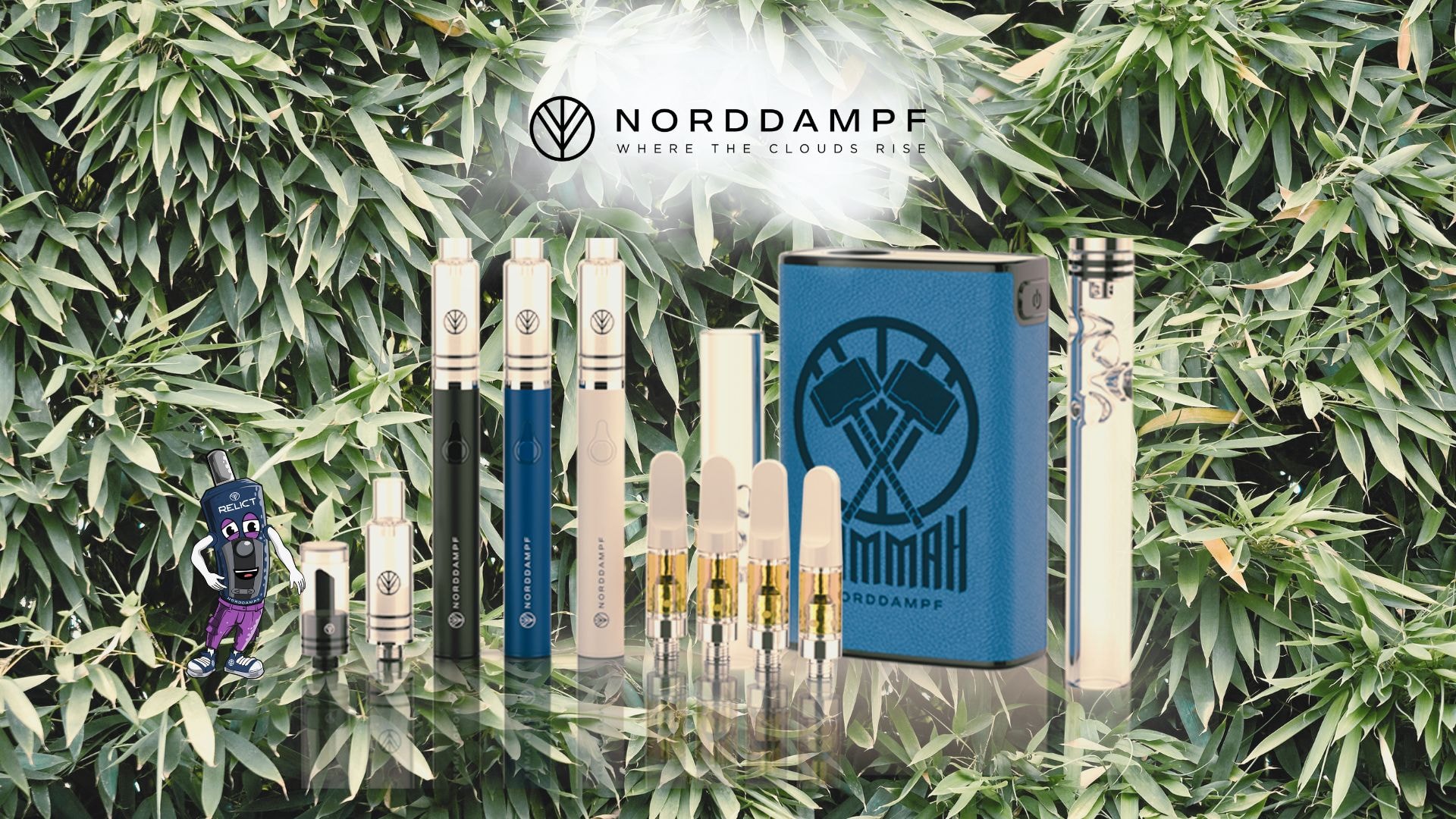 Auch Nordy Nord ist begeistert von den Norddampf Produkten.