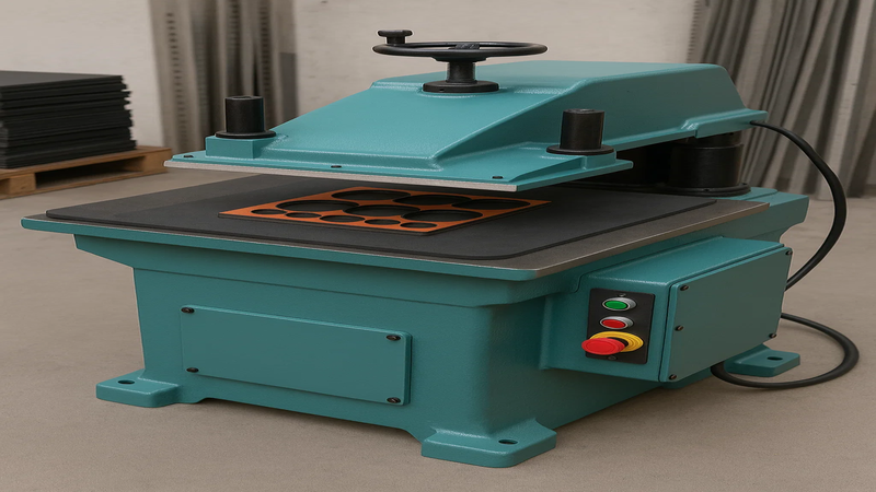 Rubber die cutting machine