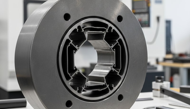 Multiple extrusion die from hydraulic presses