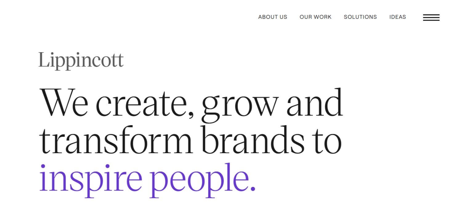 Lippincott has built a reputation as a branding firm
