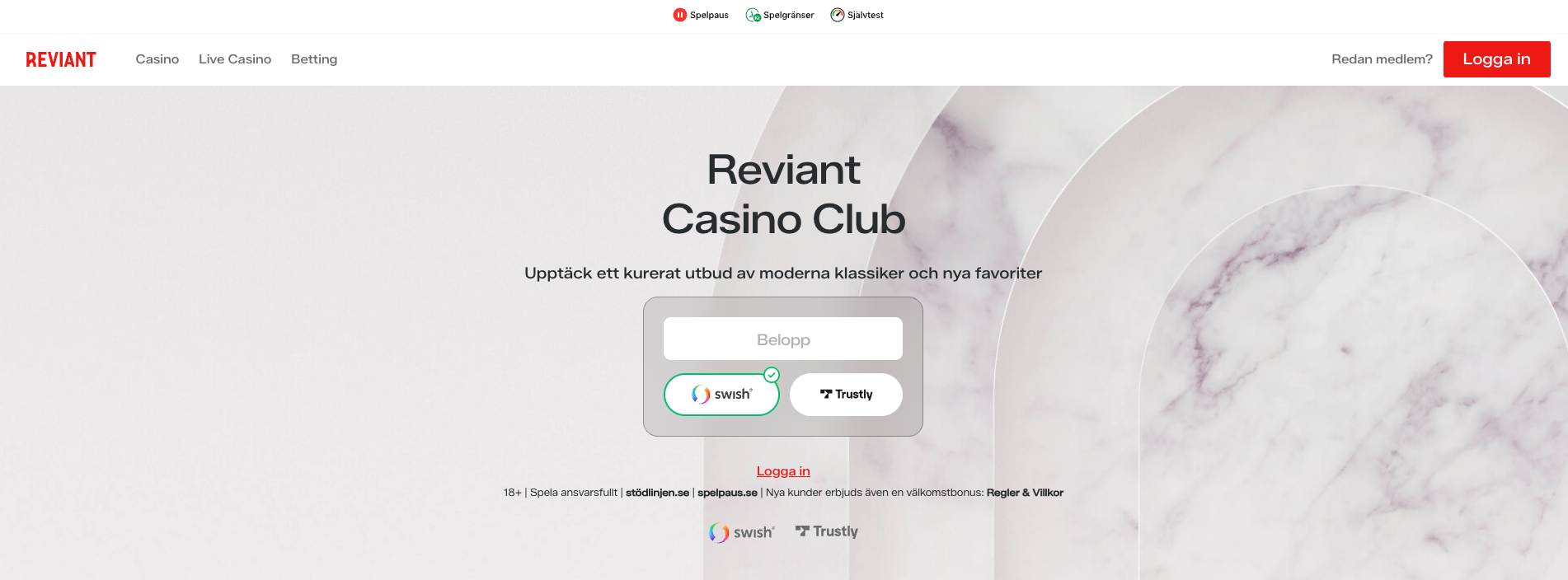Reviant casino med svensk licens – nytt casino 2026 med Swish och Trustly för snabba insättningar och uttag samt casino bonus med free spins