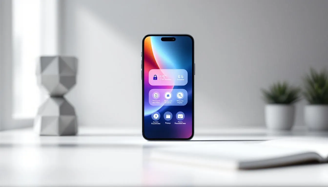 Un iPhone illustrant la s&eacute;curit&eacute; et la confidentialit&eacute; des donn&eacute;es.
