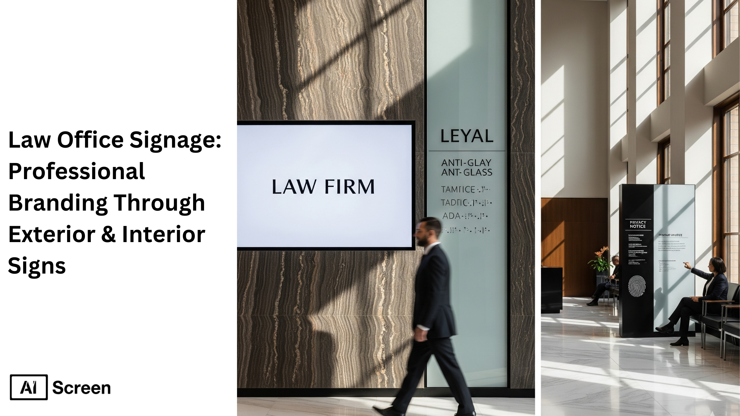 How Can Law Office Signage Strengthen Your Brand? 1 law firm exterior signage design