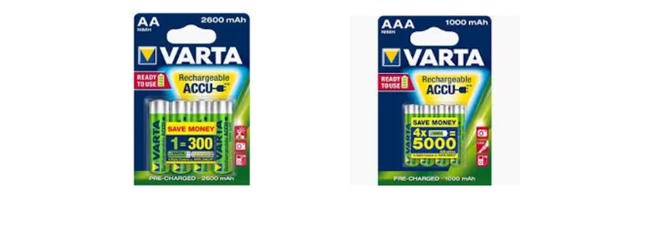 Piles rechargeables VARTA (adobe stock)