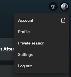 First dab on your avatar then choose "Settings"