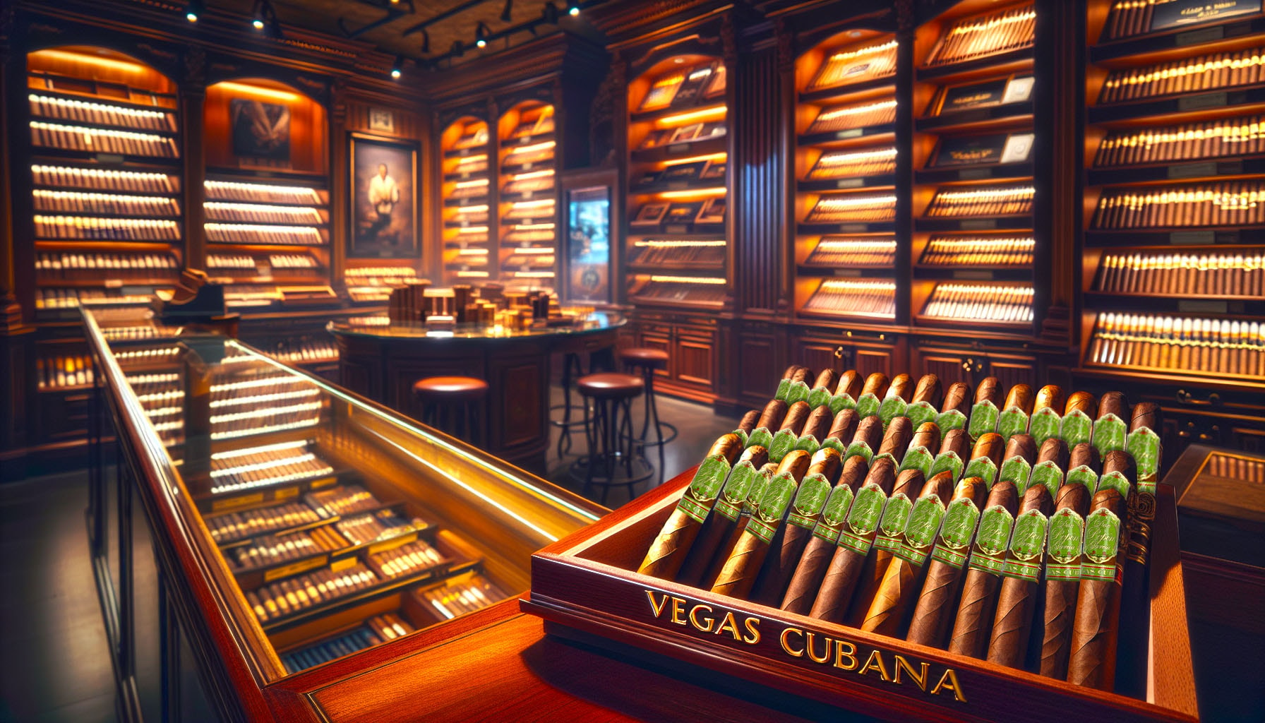 An illustration of a selection of premium cigars available for purchase.