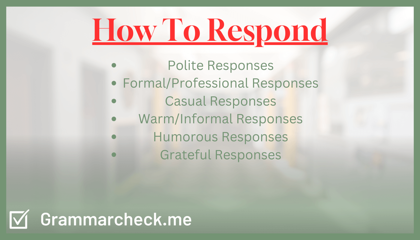 Respond To "Thank You"