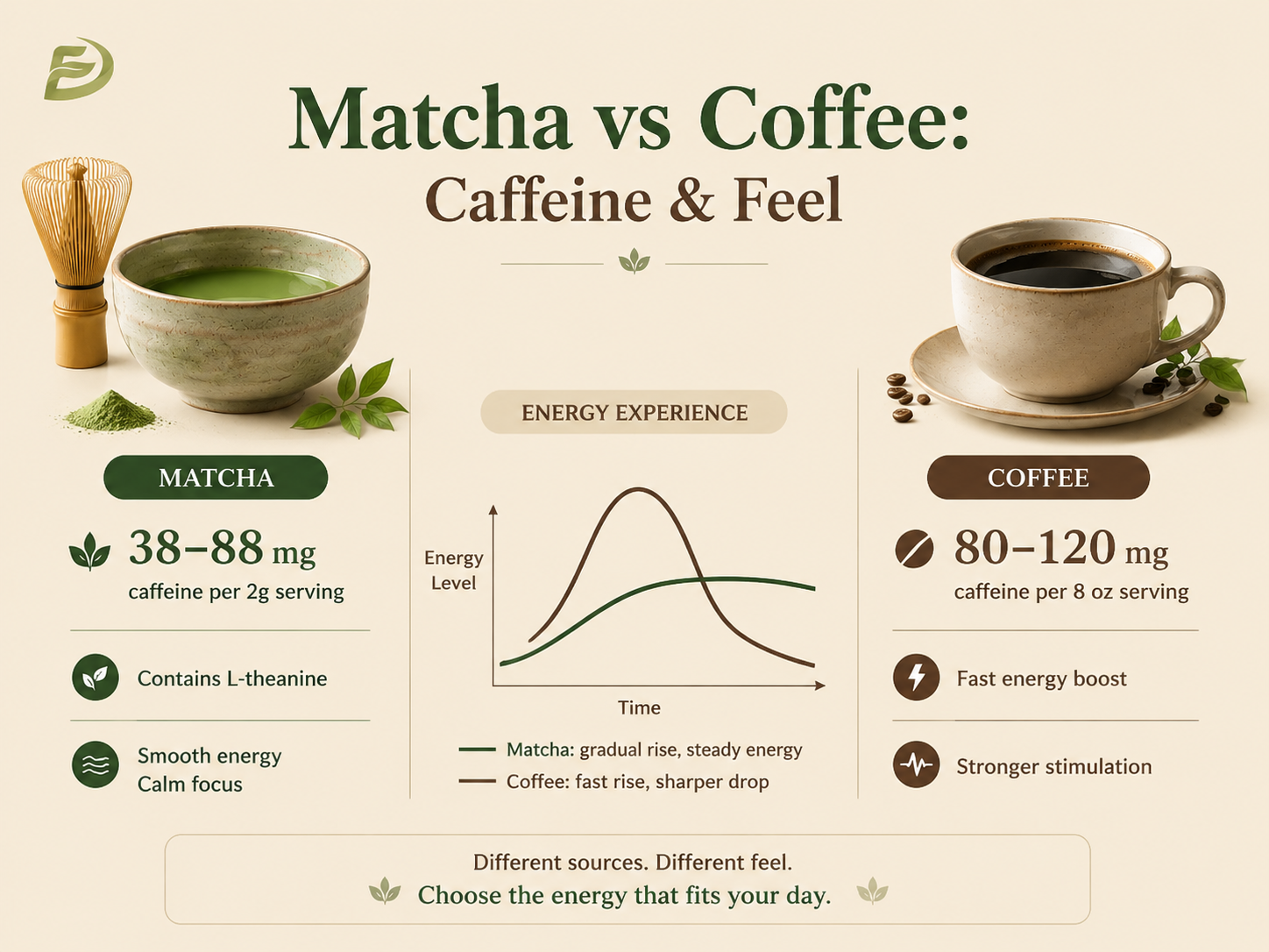 Matcha vs Coffee: Caffeine & Feel