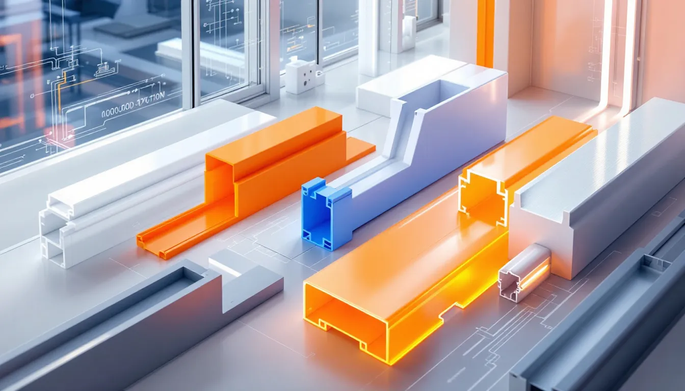 Industries utilizing custom extruded plastic profiles.