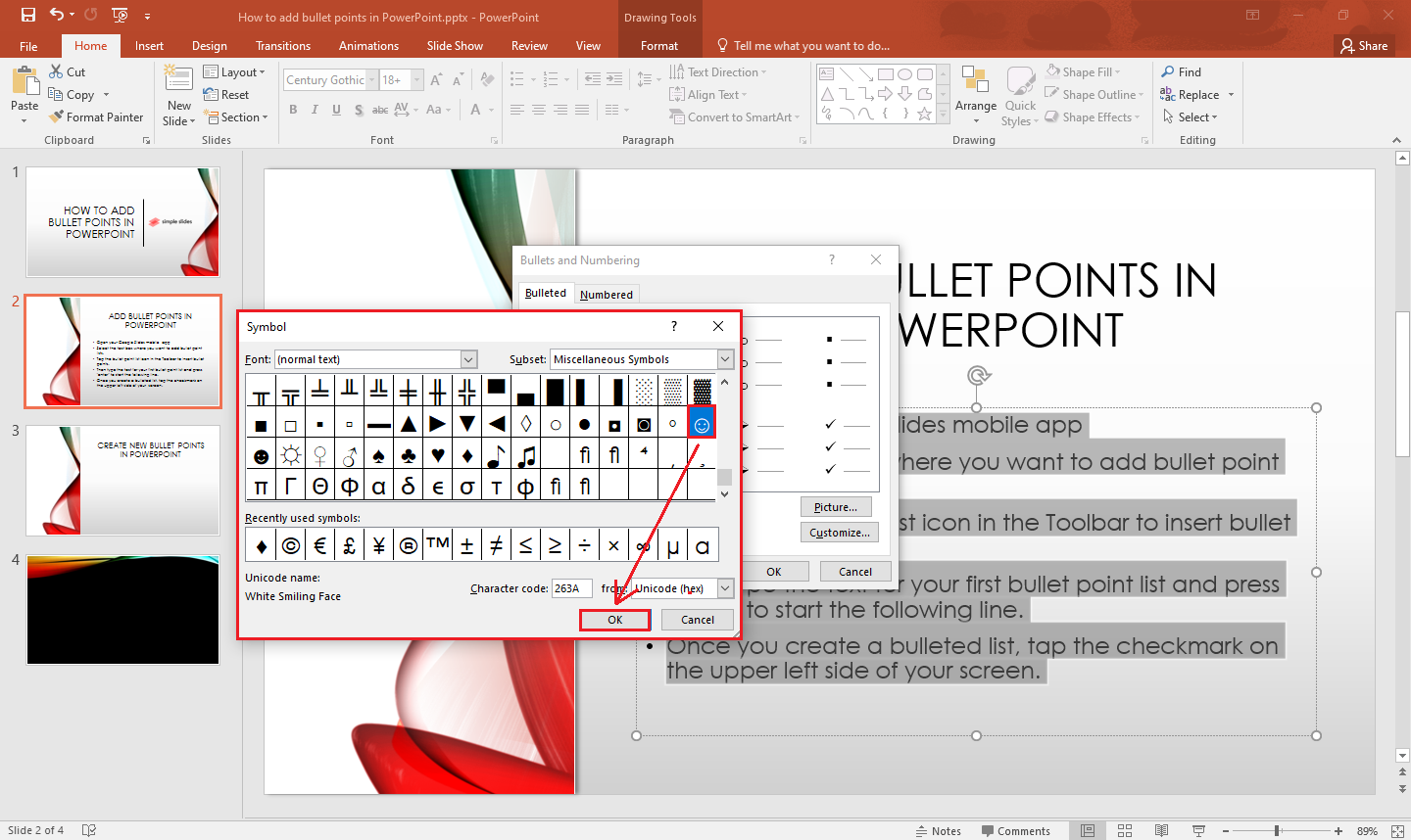 How To Add Bullet Points In PowerPoint in 3 Easy Steps