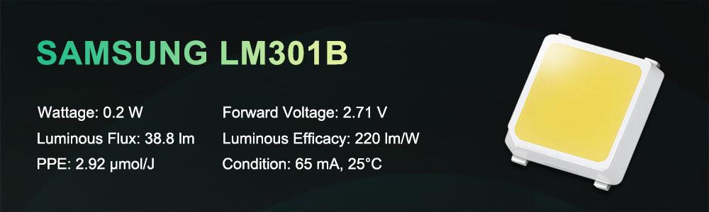 specifications of samsung lm301b led chips
