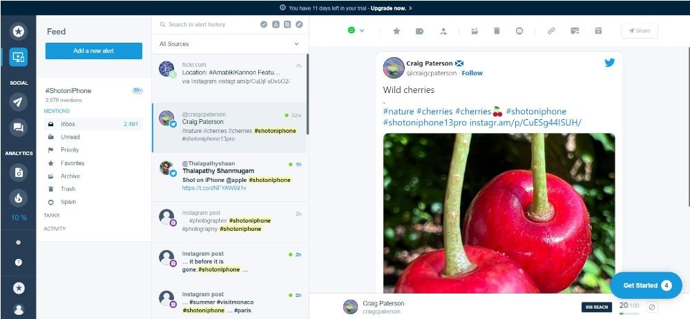 Mention - one of the best social media monitoring tools