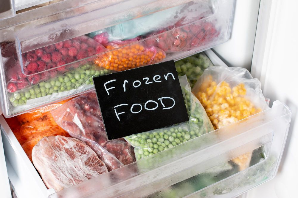 Extra spaces for extra frozen food