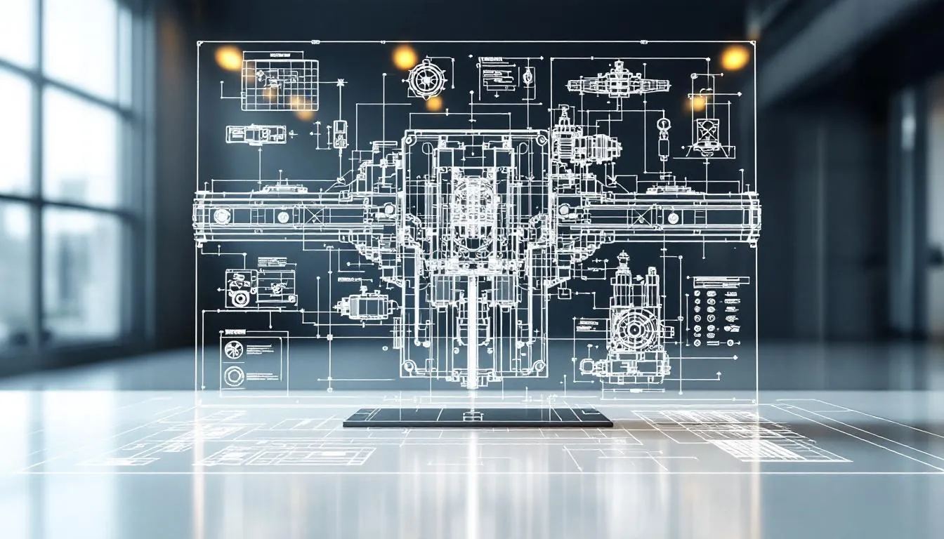 An innovative hydraulic winch technology displayed in a lab setting.