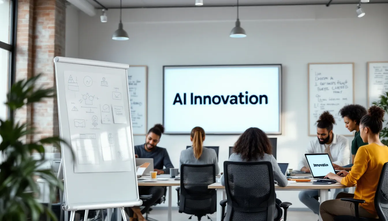 The image showcases a digital advertising platform featuring various ads, including video ads and sponsored questions, aimed at a target audience. It highlights the integration of large language models and AI-powered search engines to enhance user experience and optimise search results for advertisers.