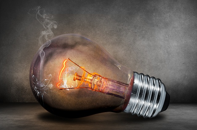 light bulb, incandescent, smoke