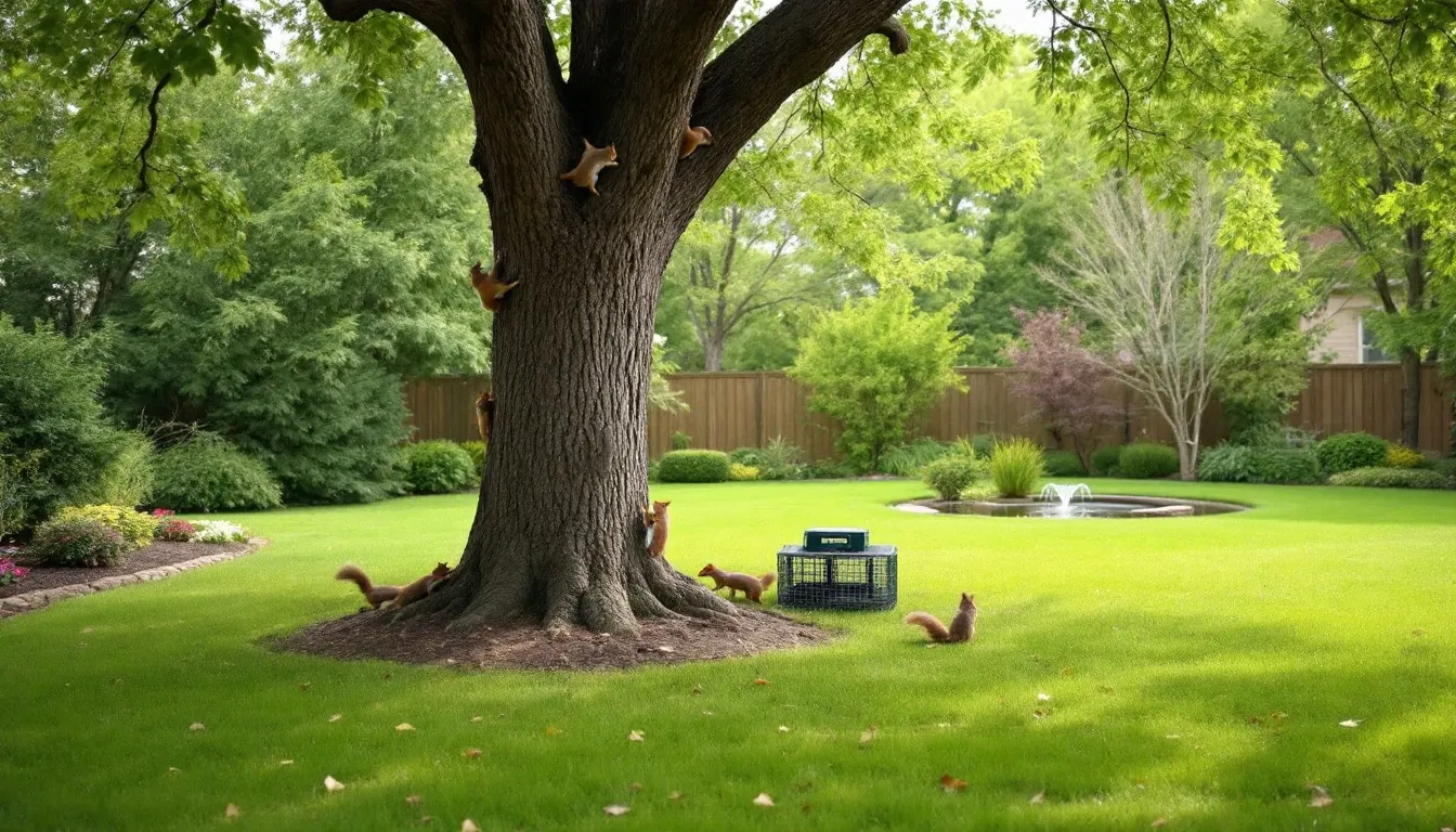 Preventing future squirrel infestations with proper yard maintenance.