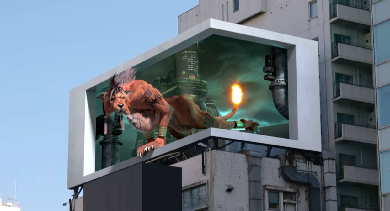 How Do 3D Digital Signage Billboards Work? 11 final fantasy VII remake 3D billboard