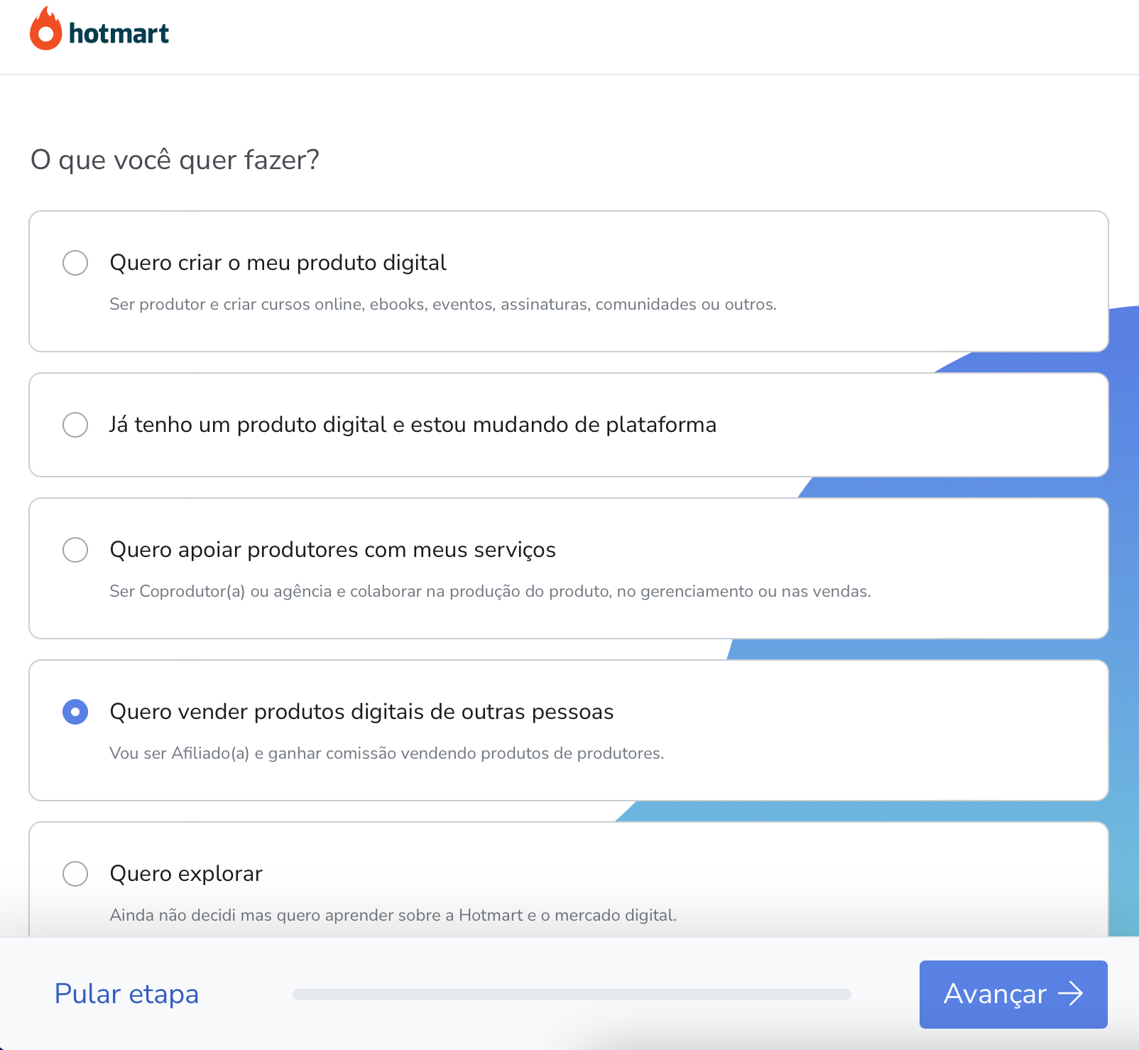 como criar conta na hotmart como afiliado