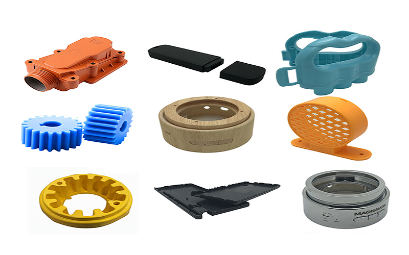 Injection molded plastic consumer products and parts produced through high volume manufacturing