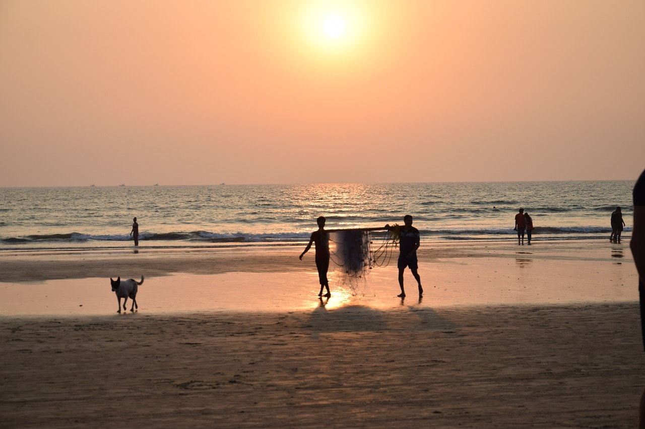 Het prachtige Calangute-strand, een strand in Goa dat u zeker moet bezoeken.