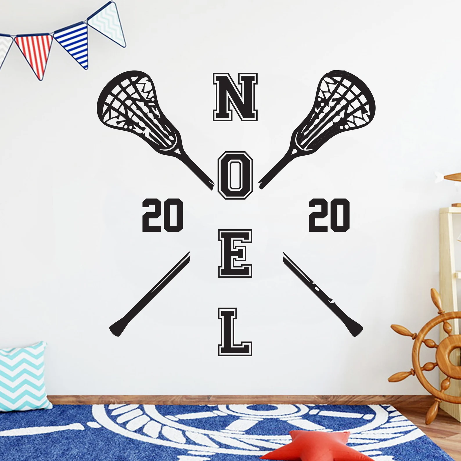 A lacrosse stick decal can be enjoyed every day by your lax player. Order yours at this Etsy shop: StickersanddecalsArt.