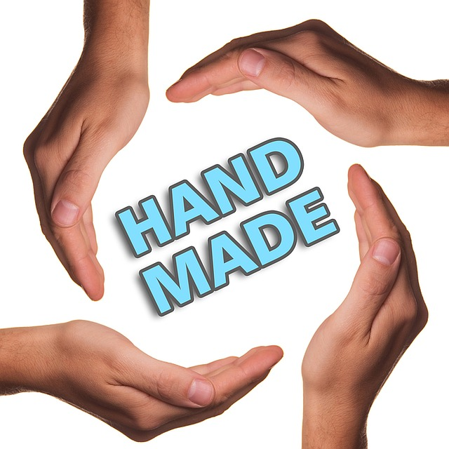 hand made, hands, product