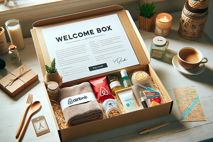 An Airbnb welcome basket ideas