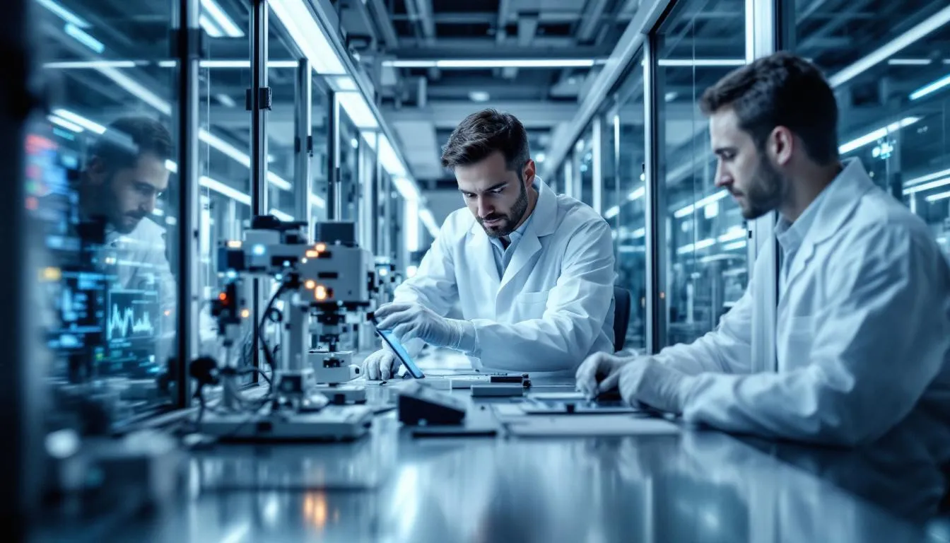 Equipment calibration and maintenance in a laboratory setting.