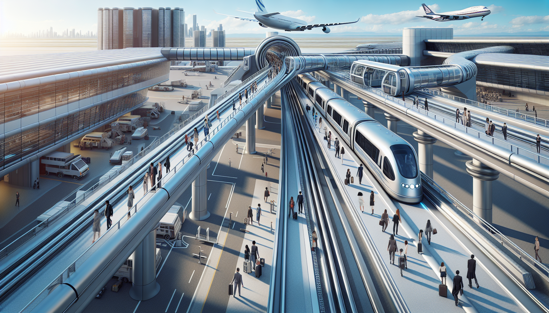 AirTrain system connecting JFK Airport terminals